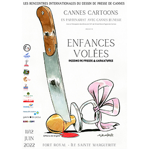	Mostra Cannes Cartoons - Enfances voles, manifesto e locandina, Cannes 2022