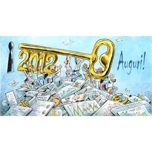 	Cartoncino Auguri, 2012 	