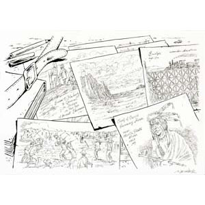 	APP - Iron horse - Ferrovia Union Pacific - Sketch book 	