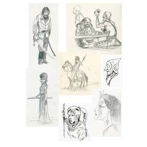 	Sketches fantasy group 	