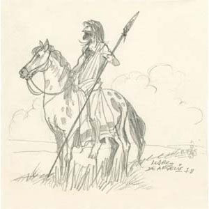 	Fantasy : horse warrior	